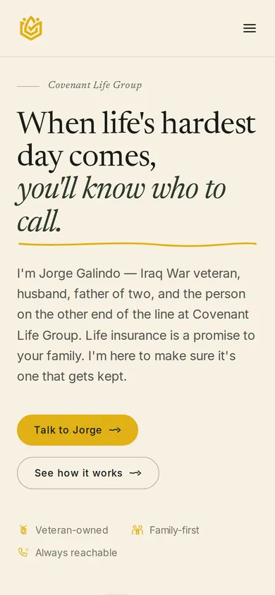 covenant life group — mobile screenshot