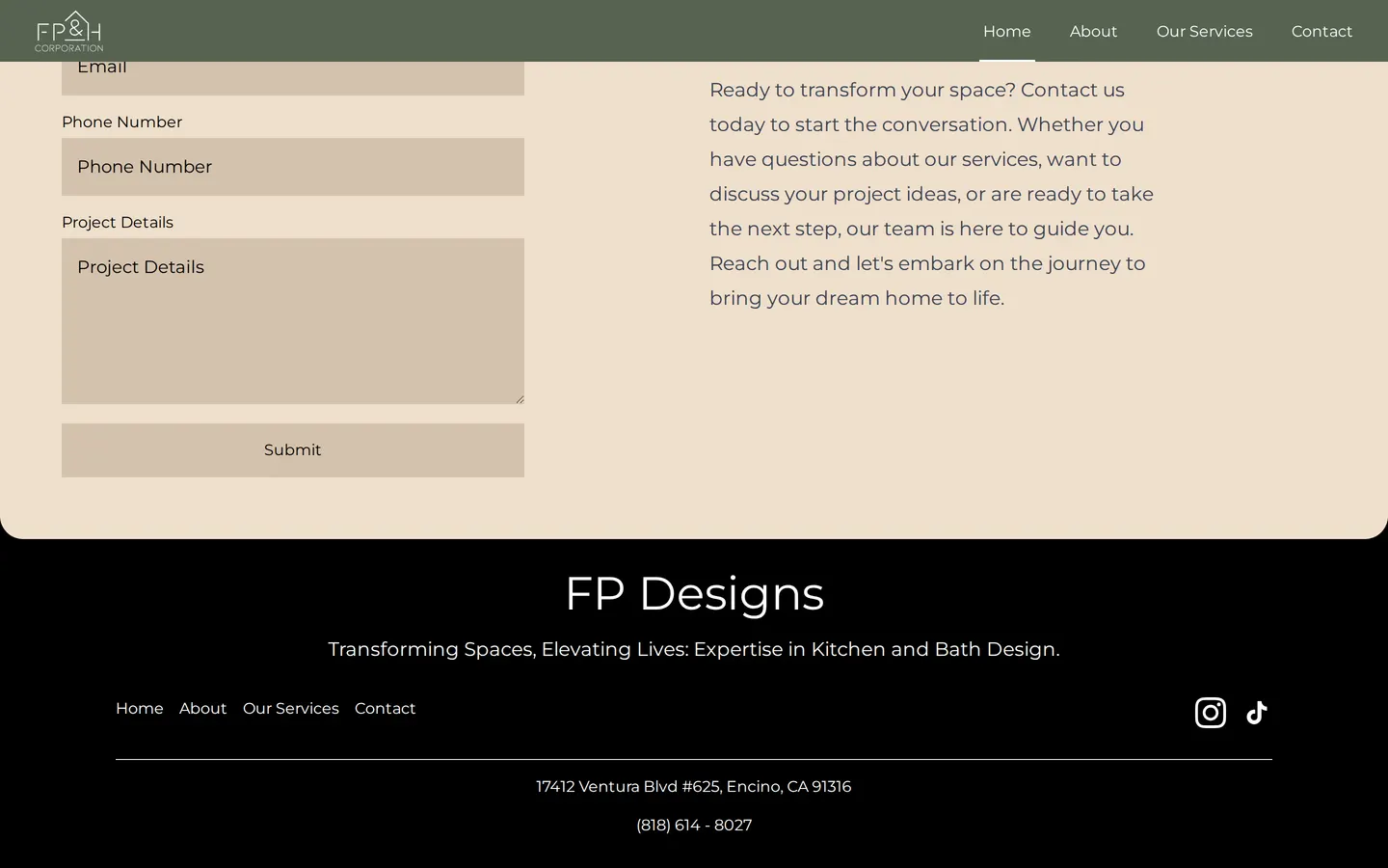 design by fp — footer