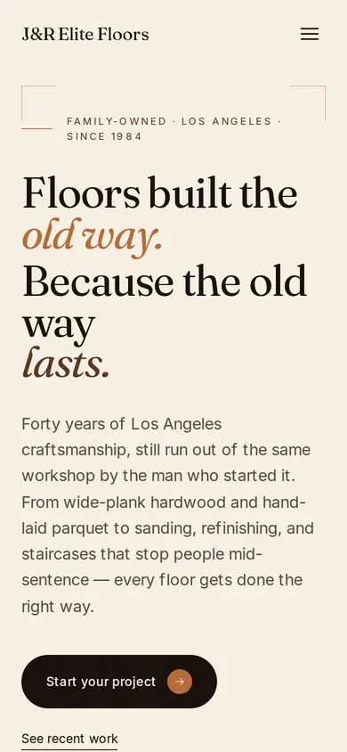 jr elite floors — mobile screenshot