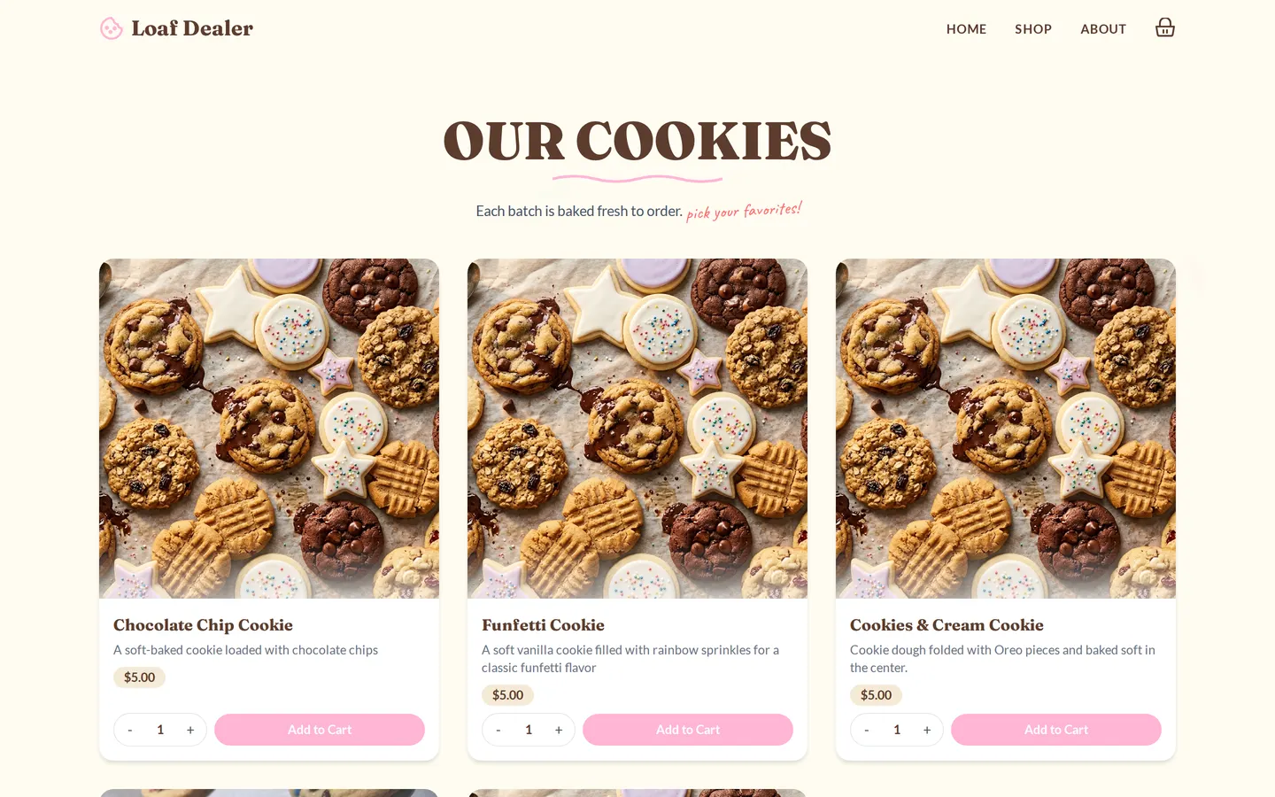 loaf dealer — shop